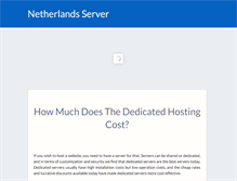 Tablet Screenshot of netherlands-server.com